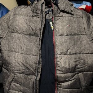 Tommy Hilfiger Kid’s Gray Puffer Jacket